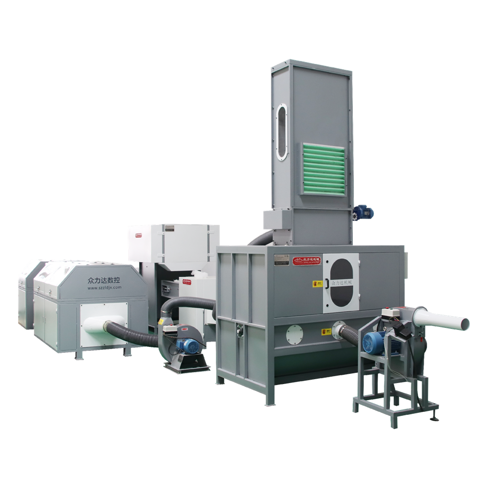 全自動(dòng)沙發(fā)軟墊混合定比定量填充生產(chǎn)線